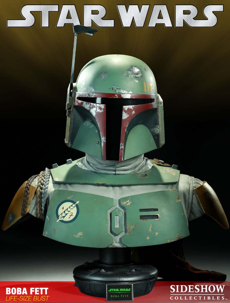 boba fett life size bust