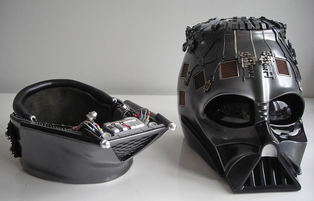 Create the darth vader helmet from star wars in this new exciting blender t...
